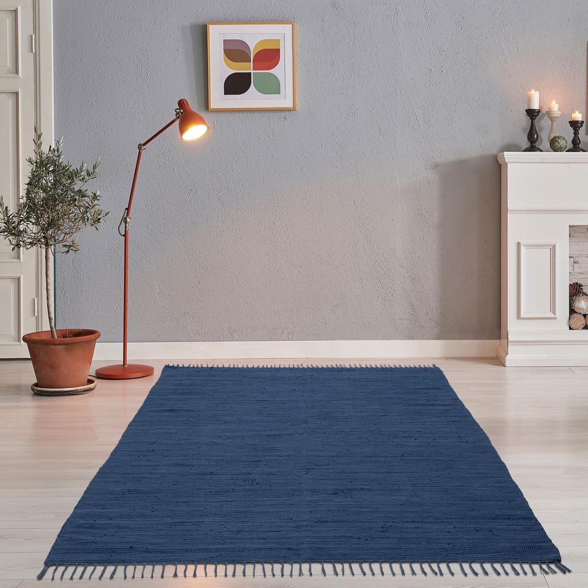 FLECKERLTEPPICH Chindi 40x60 cm - Blau, Textil (40/60cm) - Rug and Roll