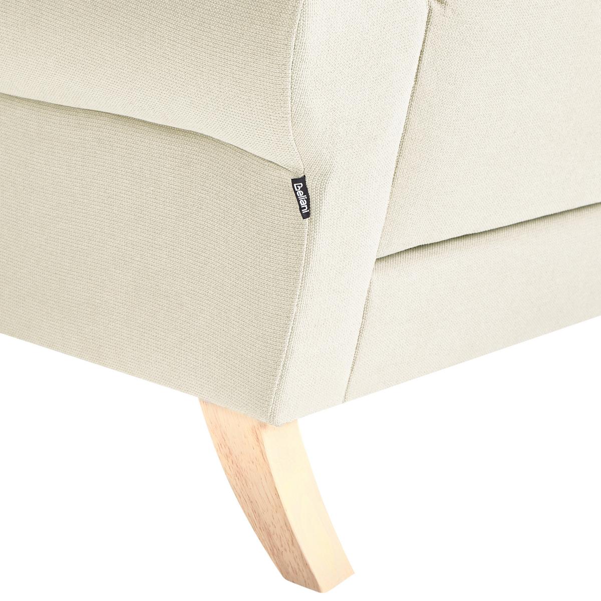 SESSEL Hellbeige Kiberg - Beige/Braun, Textil (103/83/98cm) - Beliani