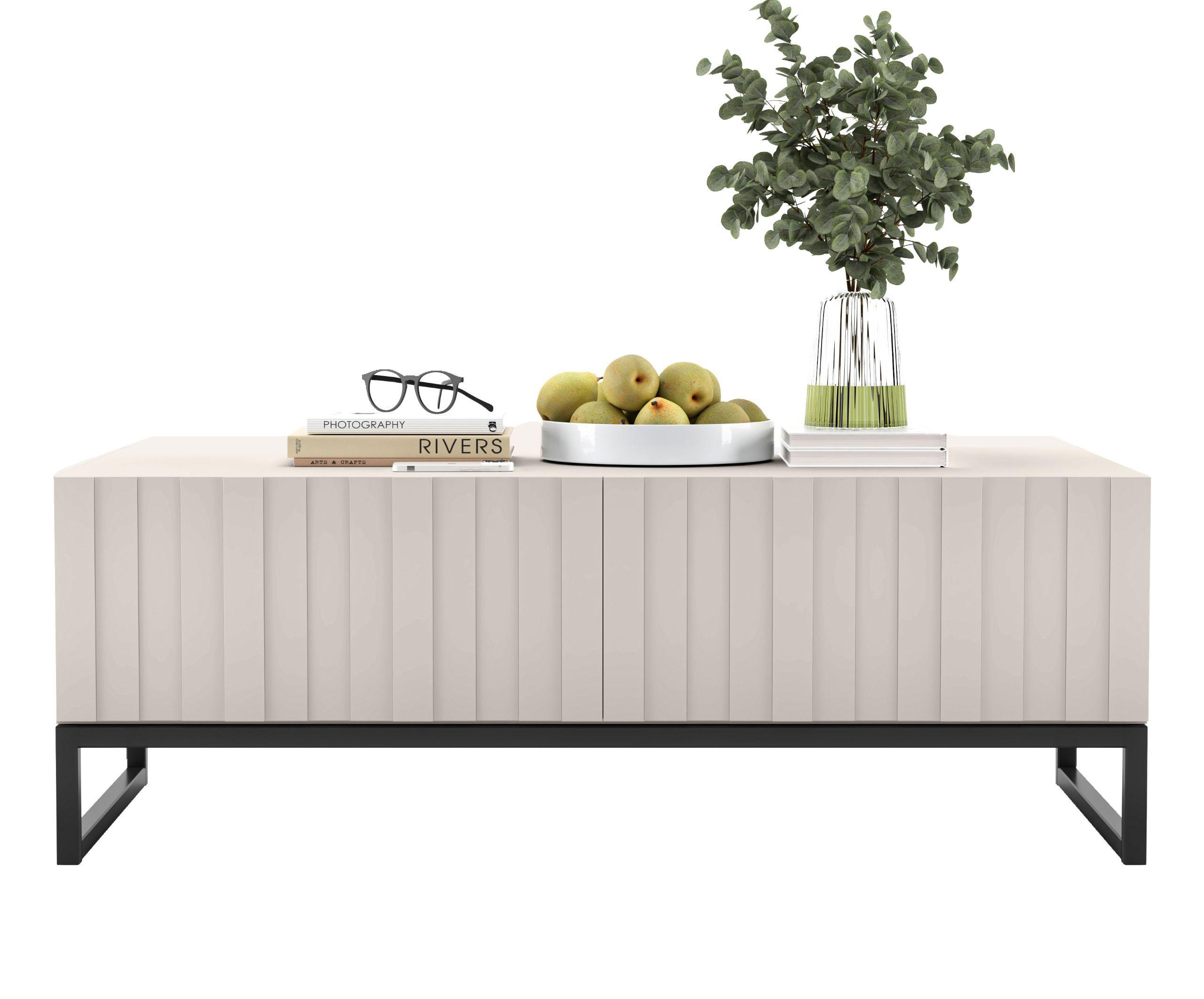 COUCHTISCH Elpis Kaschmir matt Glamour 110 cm - Kaschmir, Holzwerkstoff (54/110/39cm) - Meble Lindner