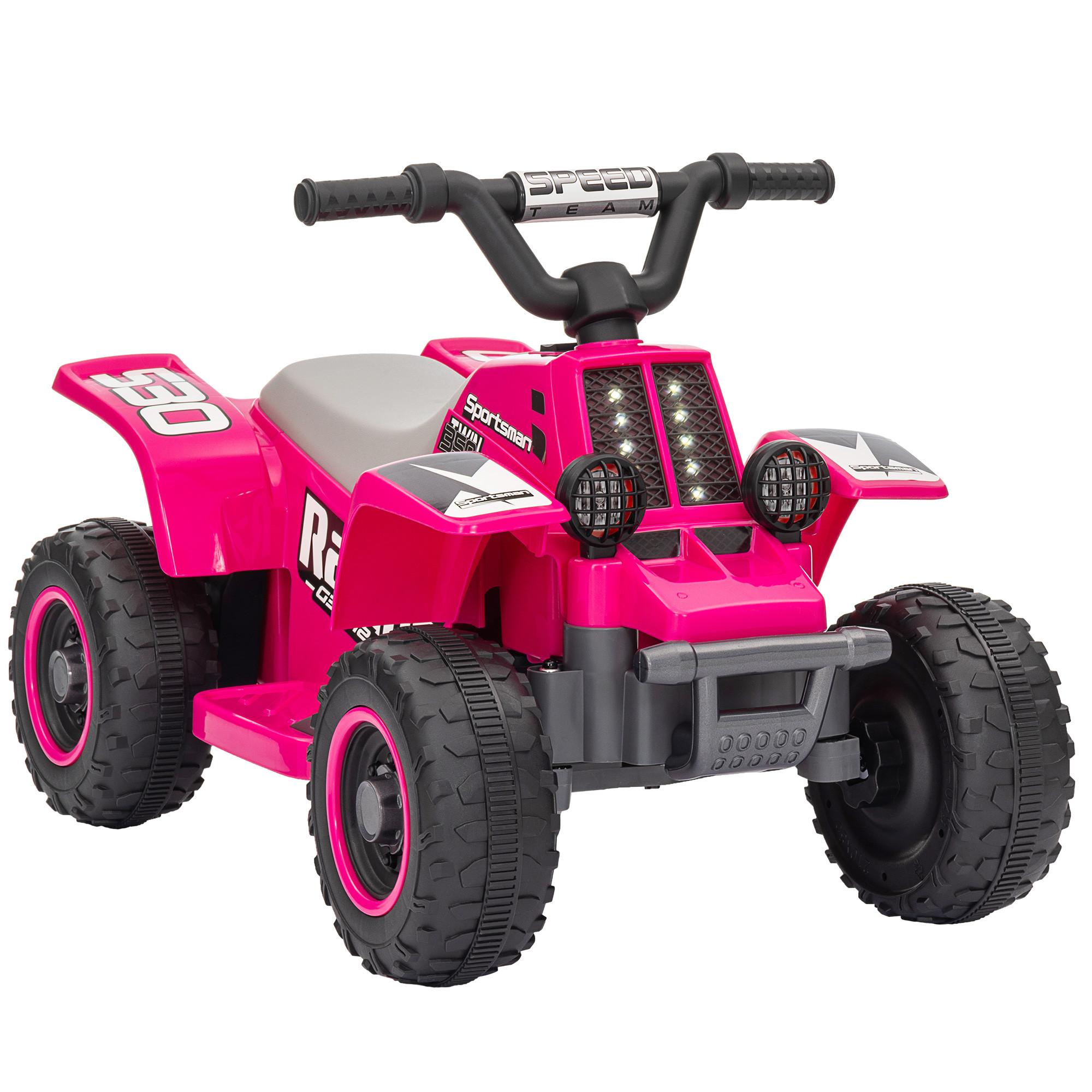 KINDER Elektro-Quad Elektro Kinderquad mit Vorwärts-und Rückwärtsfunktion Rosa - Rosa, Kunststoff/Metall (70.5/42.5/46.5cm) - AIYAPLAY