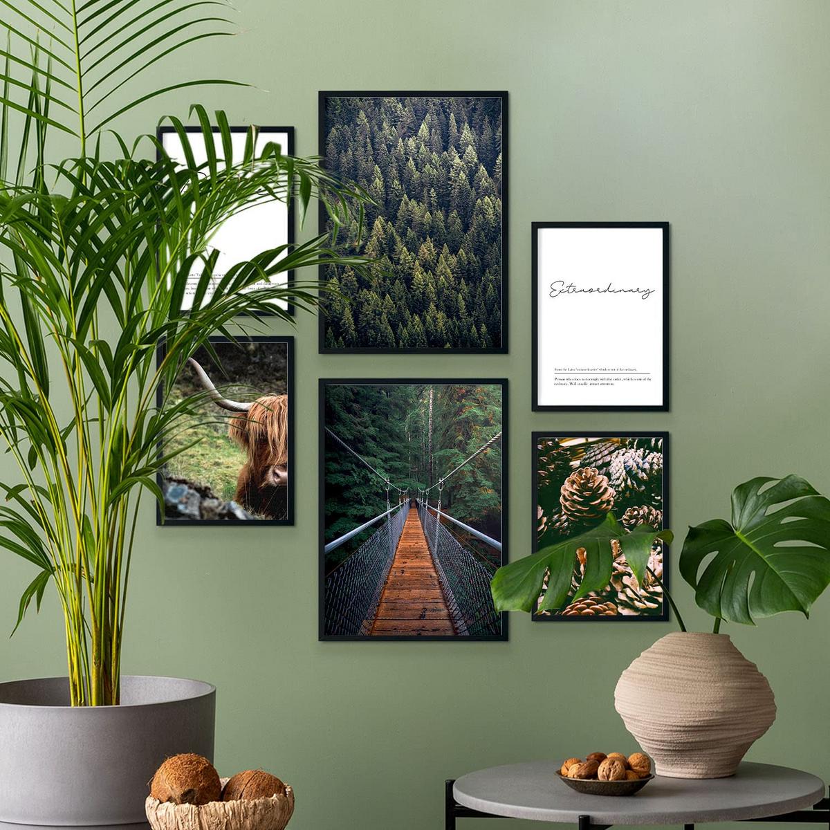 POSTER Set Mit 6 Usa Winter Wandbild A3 & A4 Rahmenlos - Klar, Papier (29/3cm) - Nacnic