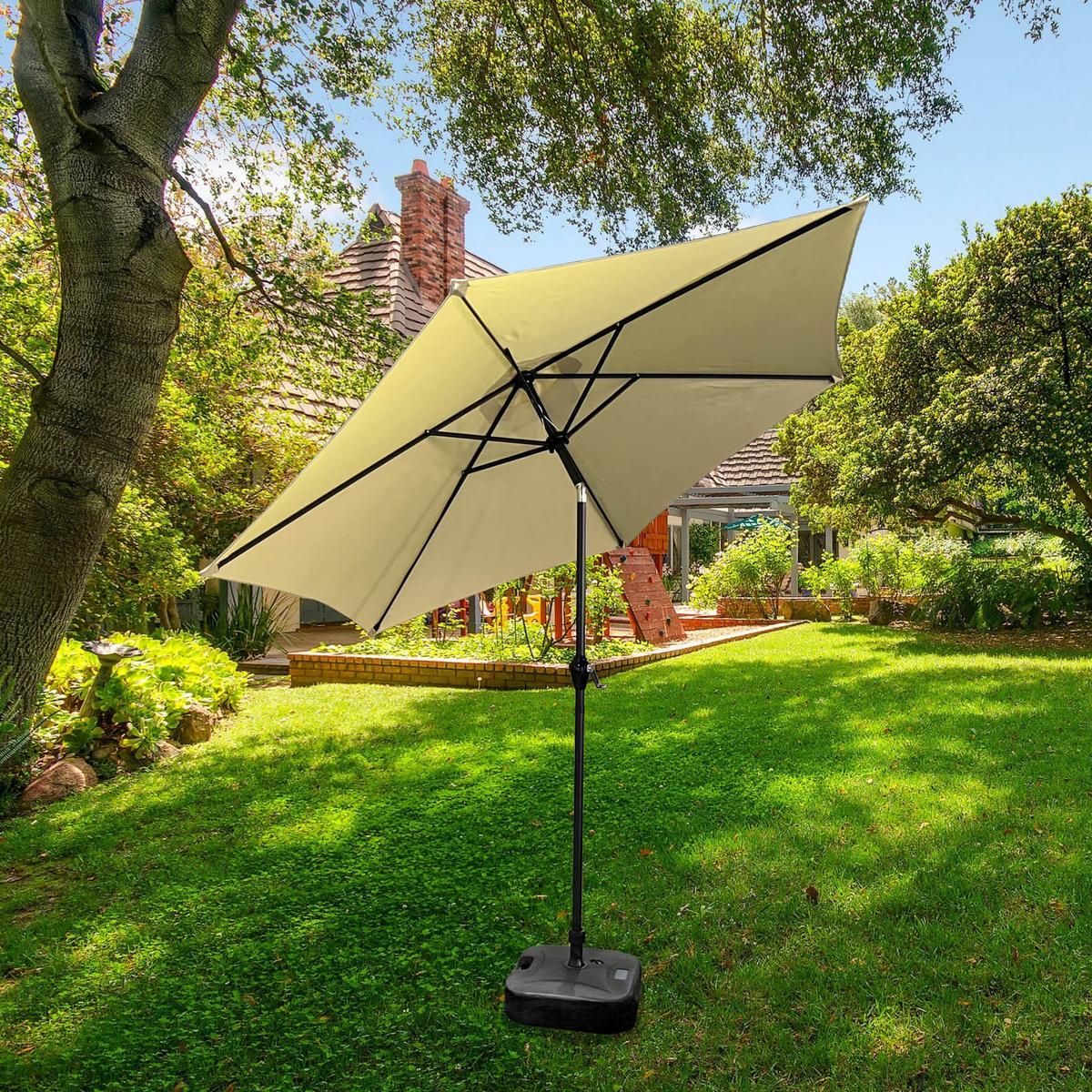 GARTENSCHIRM Beige 270/235/270 - Beige, Textil/Metall (270/270cm) - RAUMHIRSCH FURNITURE