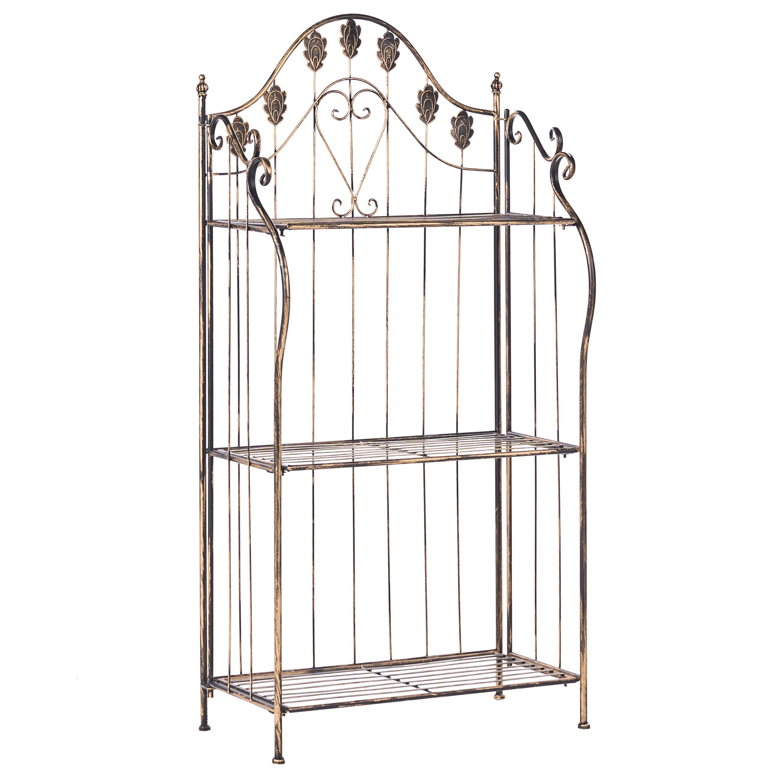 REGAL Metall 123 cm 59 cm Schwarz Visano - Schwarz, Metall (59/123/30cm) - Beliani