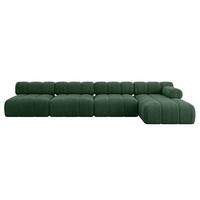 ECKSOFA modulares Sofa Razon-L3 - 380x160x70 cm Grün Cord - Grün, Holzwerkstoff/Textil (380/160cm) - ALTDECOR
