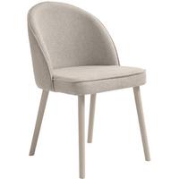 STUHL Luna, Polsterstuhl für das Esszimmer mit kaschmirfarbenen Holzbeinen, Beige - Kaschmir/Beige, Holz (51/87/46cm) - Beautysofa