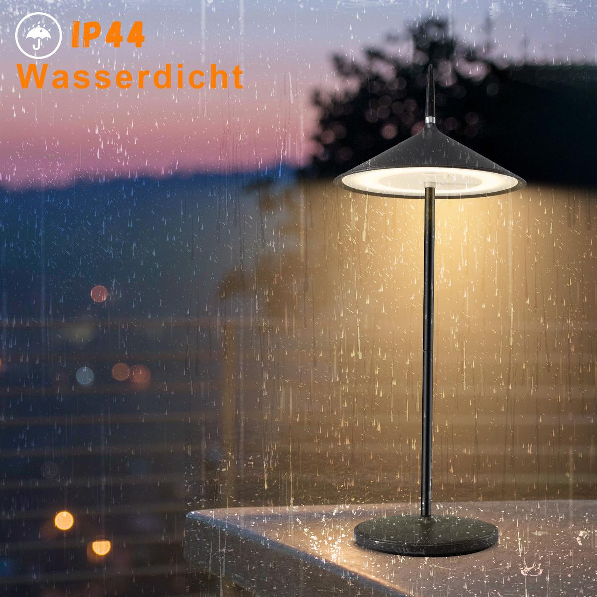 LED TISCHLEUCHTE Nation - Schwarz, Kunststoff (15.4/15.4/37.6cm) - Nettlife