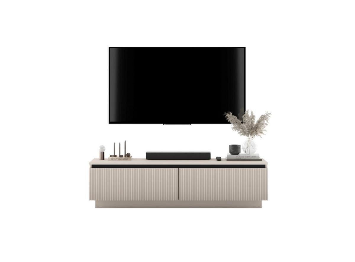 TV-SCHRANK Selene 140 cm Kaschmir matt Glamour - Kaschmir, Holzwerkstoff (140/37/35cm) - Meble Lindner