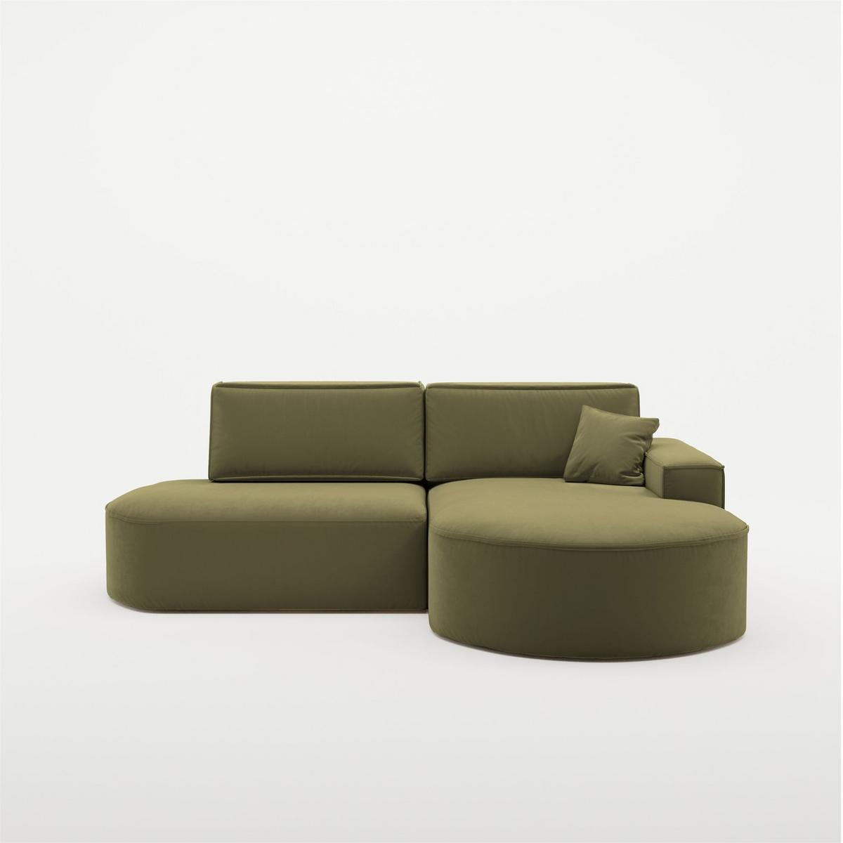ECKSOFA Venedig Mit Schlaffunktion - Grün, Holzwerkstoff/Textil (278/179cm) - Fun Möbel