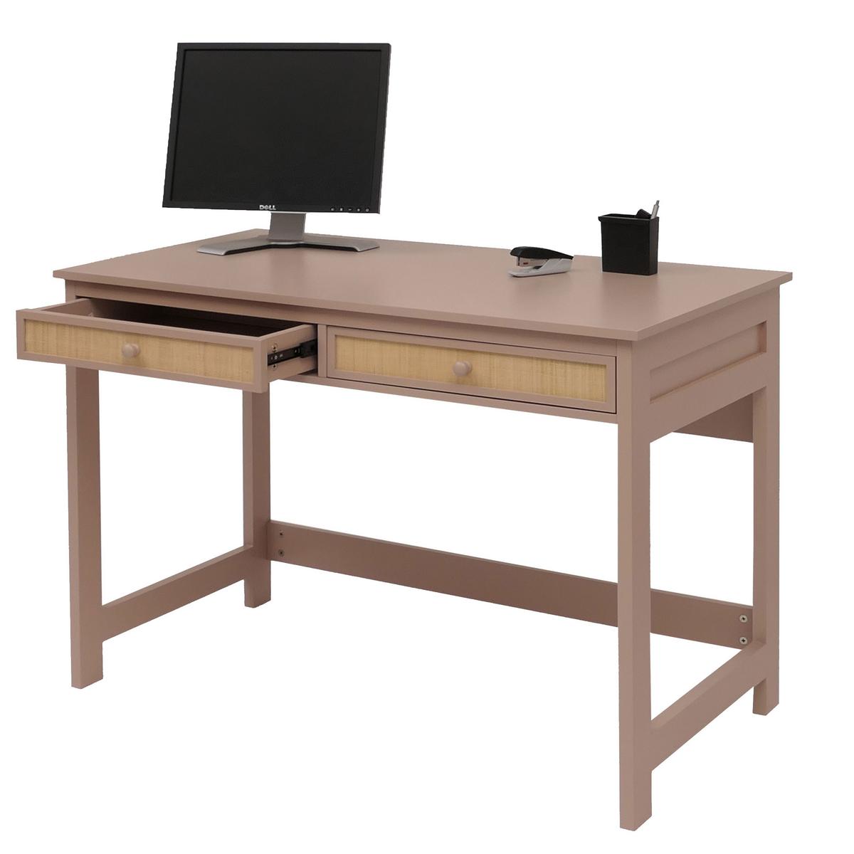 SCHREIBTISCH quadratisch taupe - Taupe, Holz (60/110/78cm) - MCW