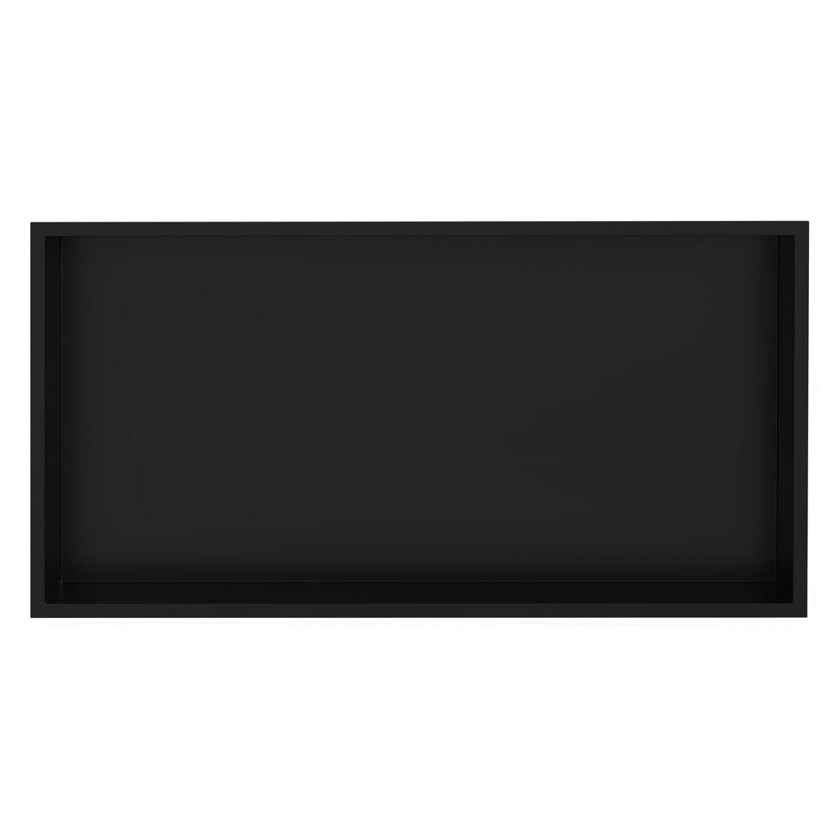 DUSCHNISCHE Schwarz 60/30 cm - Schwarz, Metall (60/30/10cm) - LuxeBath