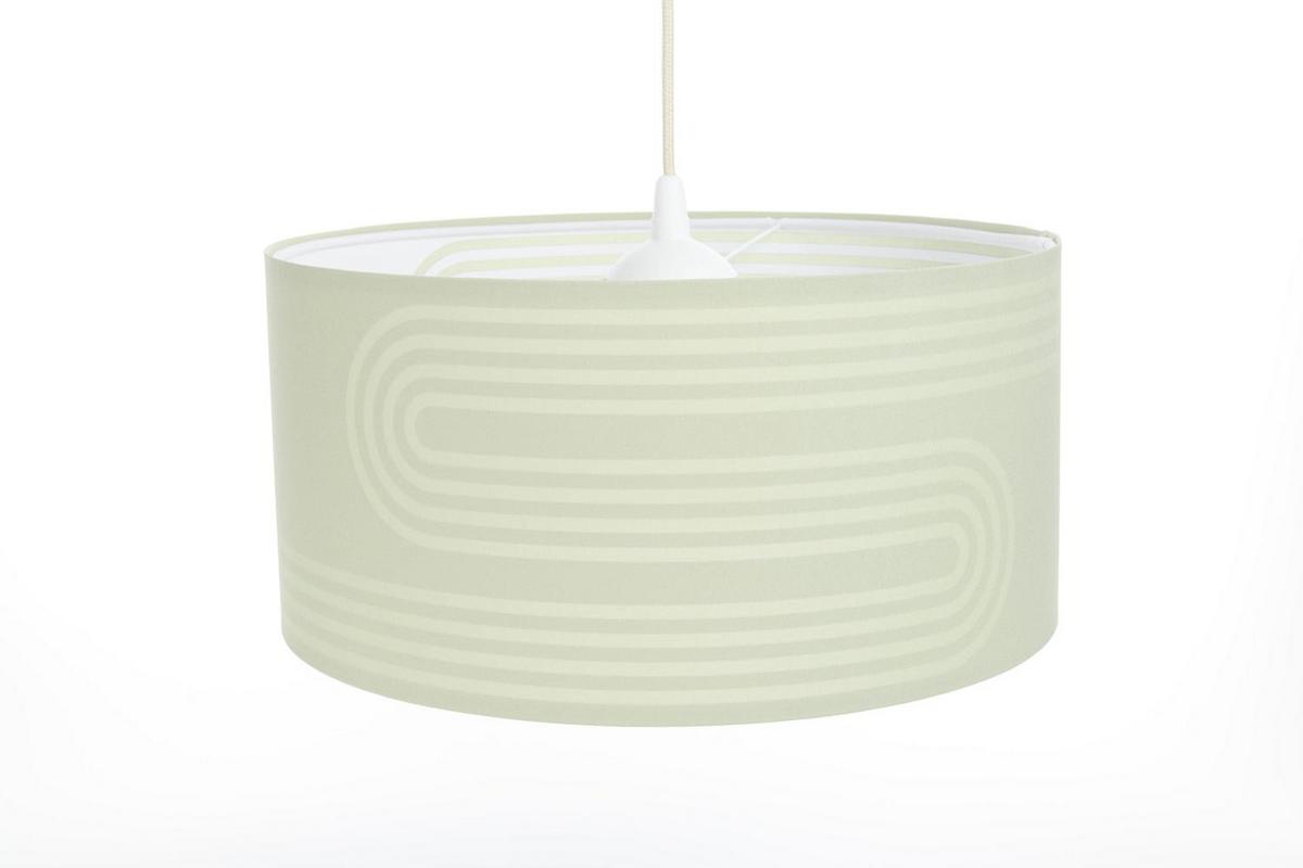 HÄNGELEUCHTE Grün 40/90 cm - Weiß/Grün, Kunststoff (20/0.4/90cm) - ONZENO