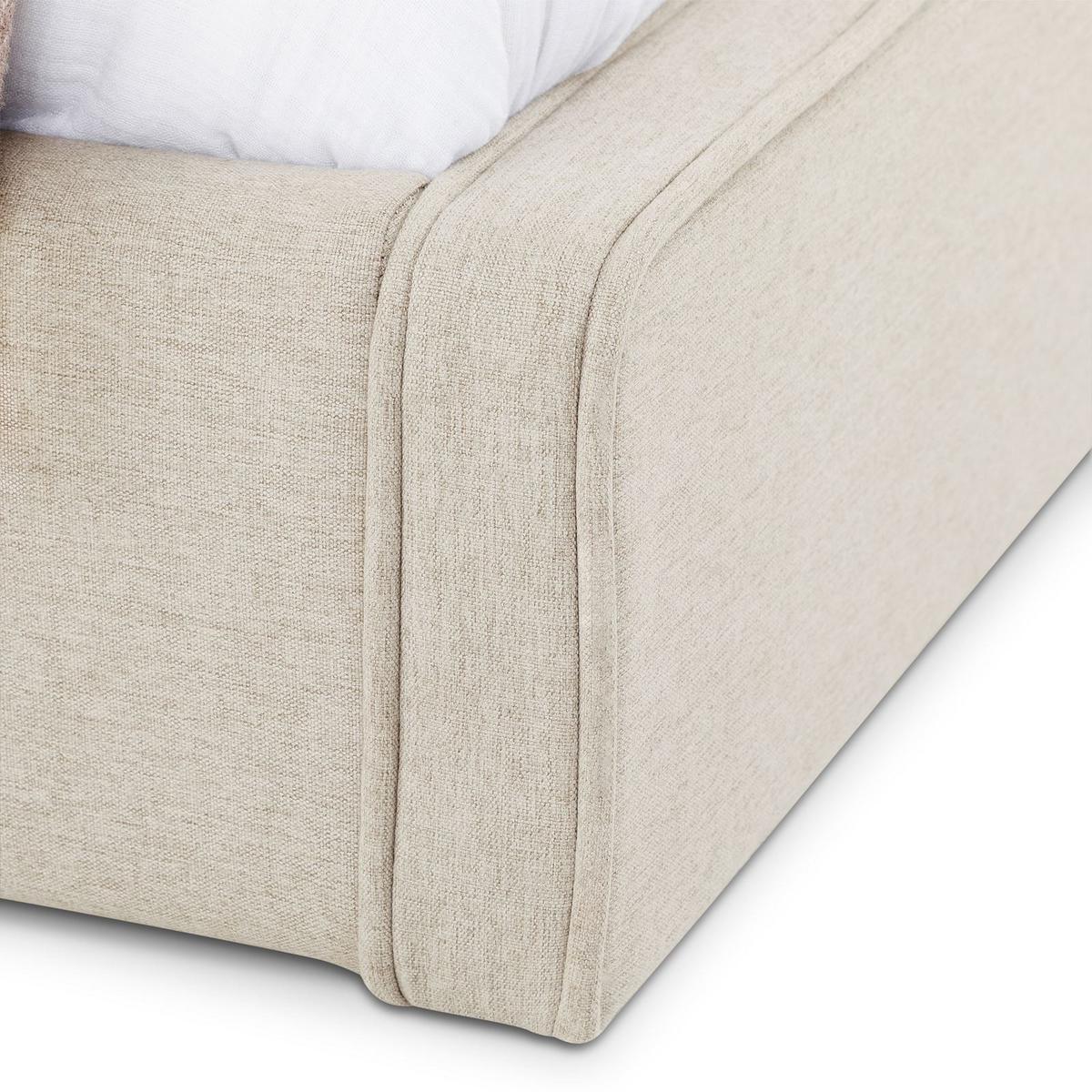 POLSTERBETT LATINI 160x200 cm cremeweiß - Creme, Textil (160/200cm) - IDIMEX