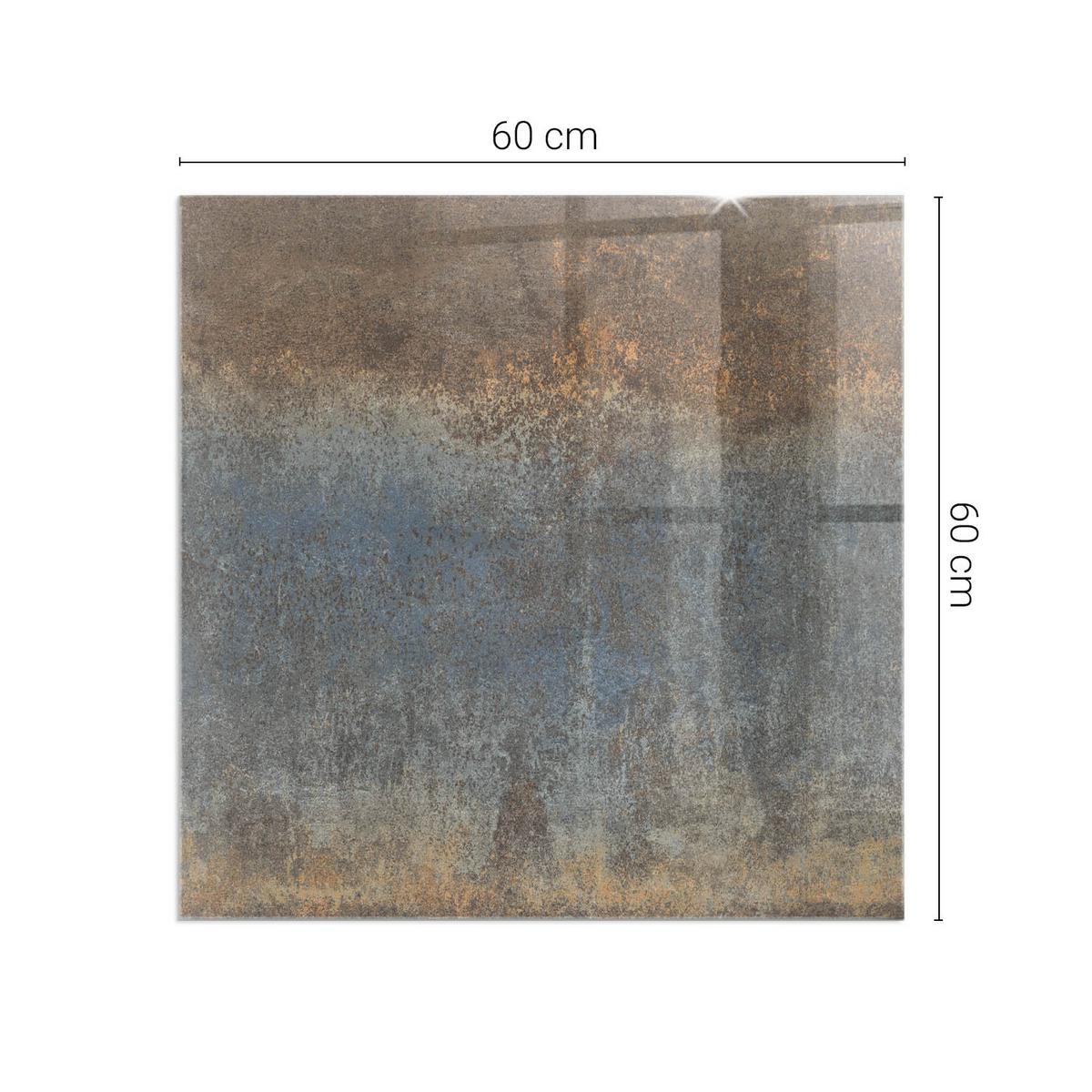 GLASPLATTE für Kamin 60x60 cm - Braun, Glas (60/60/0.4cm) - TULUP