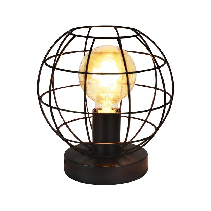 TISCHLAMPE Kaelen 19/19/20 cm - Schwarz, Metall (19/19/20cm) - ZMH