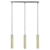 HÄNGELEUCHTE Brosna 6/60/100 cm - Messingfarben, Metall (6/60/100cm) - Beliani