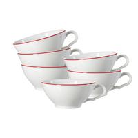 TEETASSEN Ostfriese Rot 100 ml 6er Set - Rot, Keramik (0.1L) - Ritzenhoff Breker