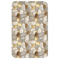 WC-VORLEGER Mosaik - Marmor - Gold WC Teppich 50x80 cm - Champagner, Textil (50/1cm) - OnlyWow