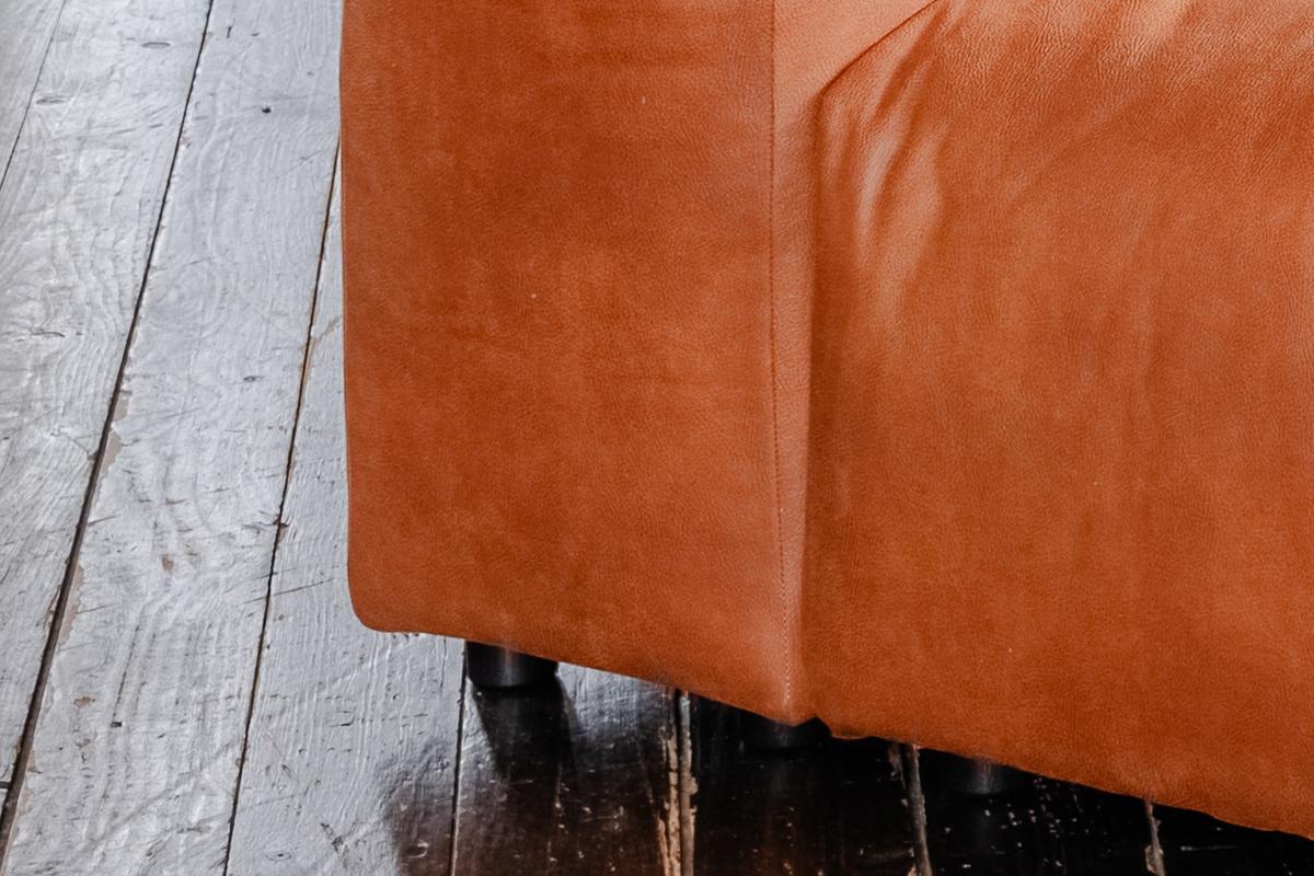 SESSEL MIA Braun Lederfaserstoff - Schwarz/Braun, Leder/Kunststoff (192/72/120cm) - KAWOLA
