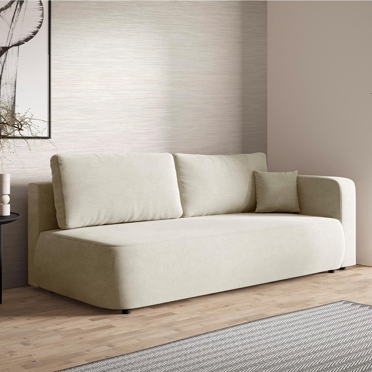 SOFA Antonio 3 Sitzplätze Weiß - Weiß, Holz (228/82/106cm) - Petits-meubles