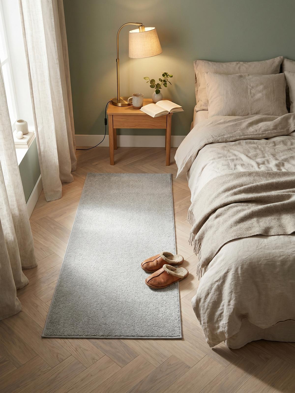 TEPPICH Kurzflor MAIN in Creme, einfarbig, 60 x 100 cm - Beige, Textil (100/60cm) - KADIMA DESIGN
