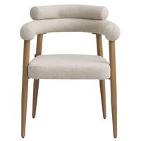 ESSZIMMERSTUHL Pragess Beige/Eiche Natur - Beige, Textil/Metall (64/80/60cm) - Selsey