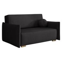 SCHLAFSOFA Viva Glov III - Schwarz/Naturfarben, Holz/Textil (157/85/98cm) - MIRJAN24