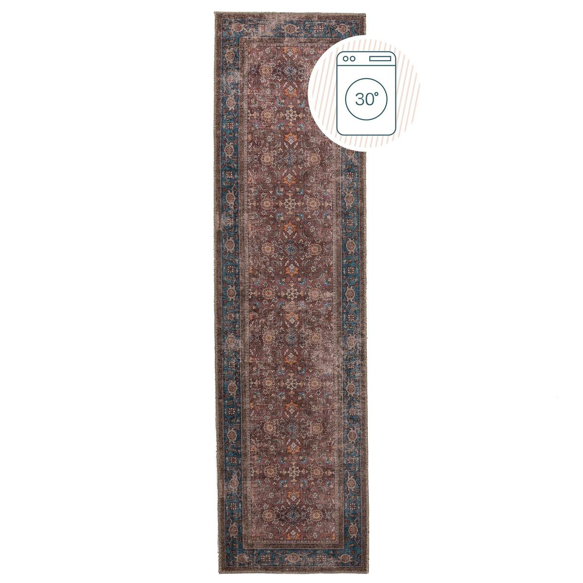 TEPPICH Waschbar HURST, orientalisch, Rot, 60 x 230 cm - Rot, Textil (230/60cm) - KADIMA DESIGN