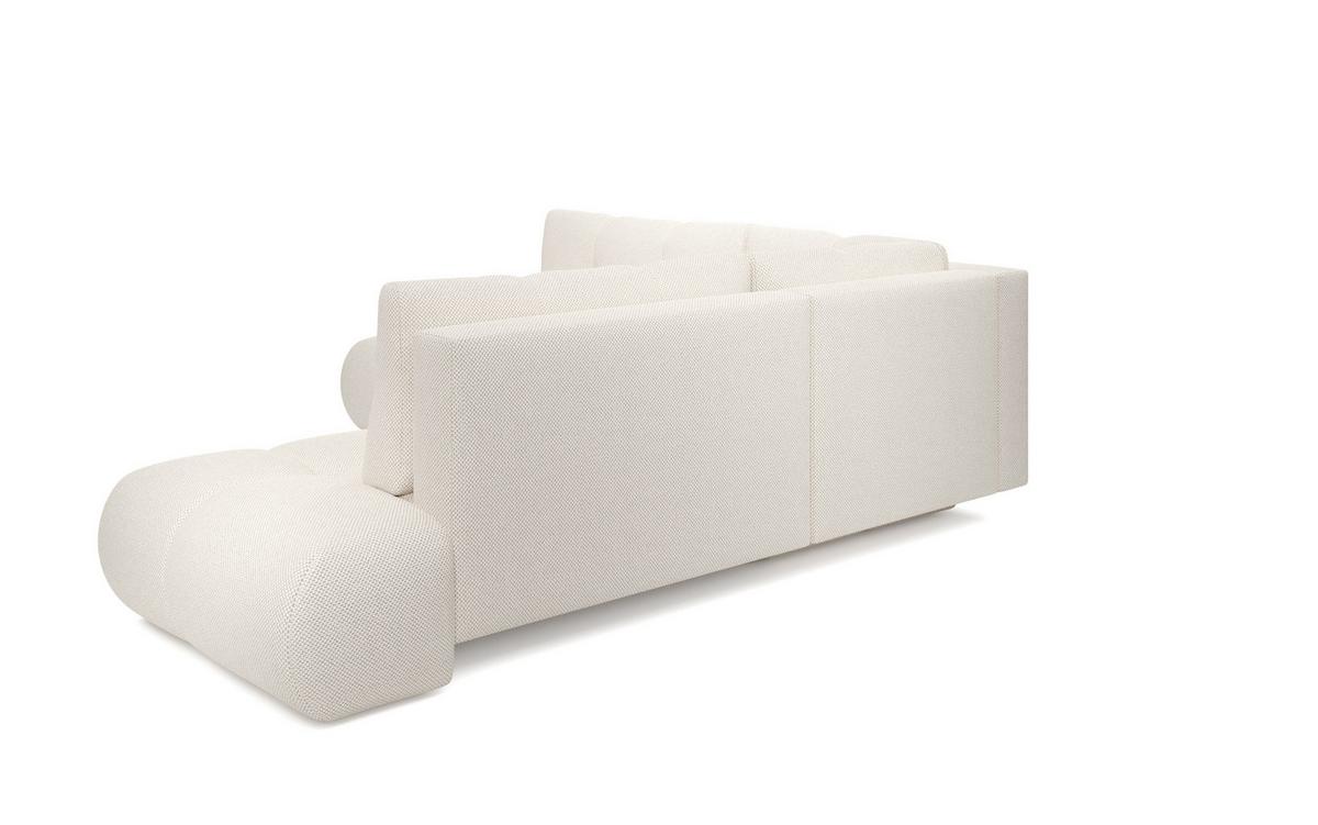 ECKSOFA DUCA II R-S Beige Jersey mit Schlaffunktion - Creme, Holz (266.5/266.5cm) - MASSENO