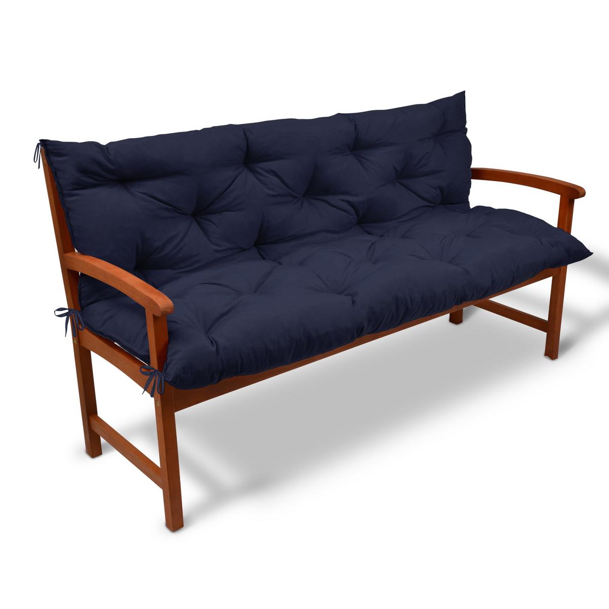 BANKAUFLAGE Flair BR 120/50cm Dunkelblau - Dunkelblau, Textil (48/10/120cm) - Beautissu 