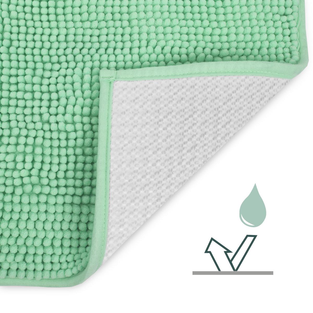 VORLEGER MATTE BeauMare WR 50/80cm Hellgrün - Hellgrün, Textil (50/80cm) - Beautissu 