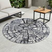 OUTDOORTEPPICH Aurora 130x130 cm - Grau, Textil (130/130cm) - Gino Falcone