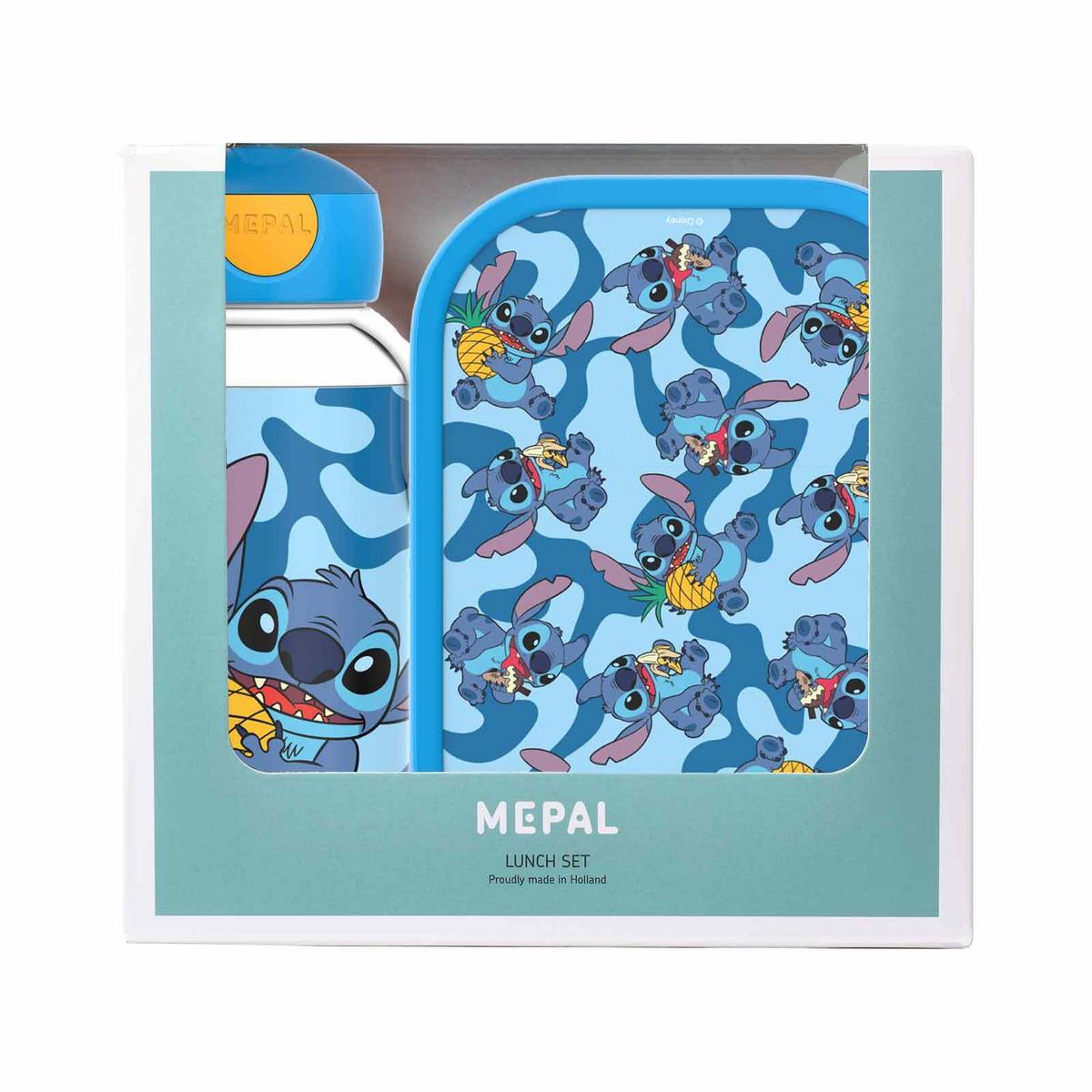 LUNCHSET STITCH Campus blau-gelb 2-tlg. - Blau/Gelb, Kunststoff (2/2/2cm) - Mepal