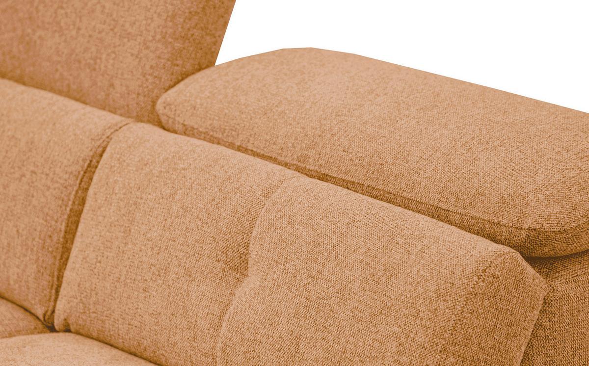 SOFA AVENA 3-Sitzer mit 1 Relaxfunktion, orange - Orange, Holzwerkstoff/Textil (204/80/108cm) - Wozimo