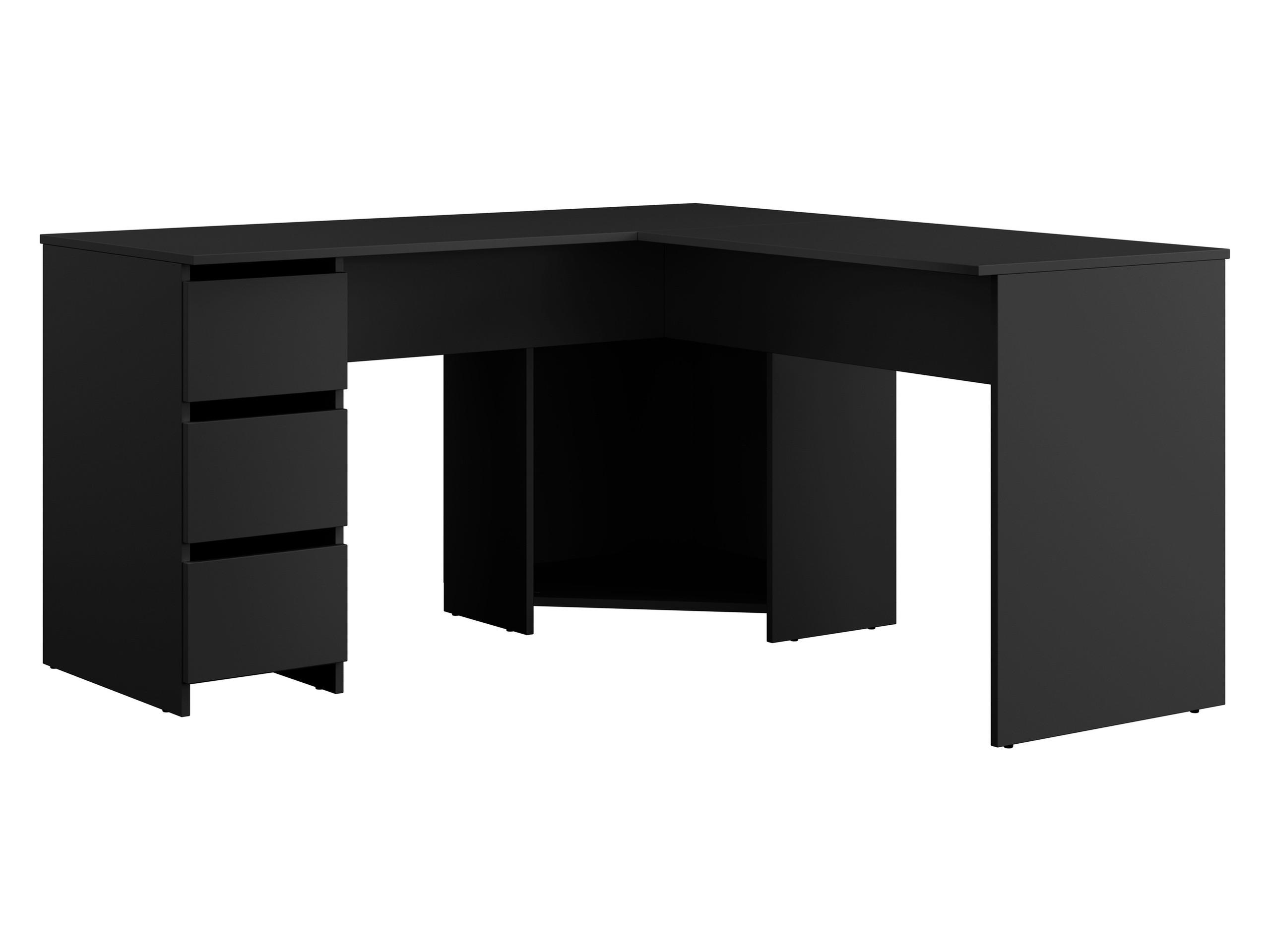 ECKSCHREIBTISCH Fotyn - Schwarz, Holzwerkstoff/Kunststoff (142/142/74cm) - MIRJAN24