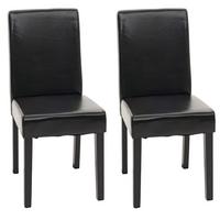 ESSZIMMERSTUHL Schwarz 2er-Set - Schwarz, Textil (43/90/56cm) - MCW