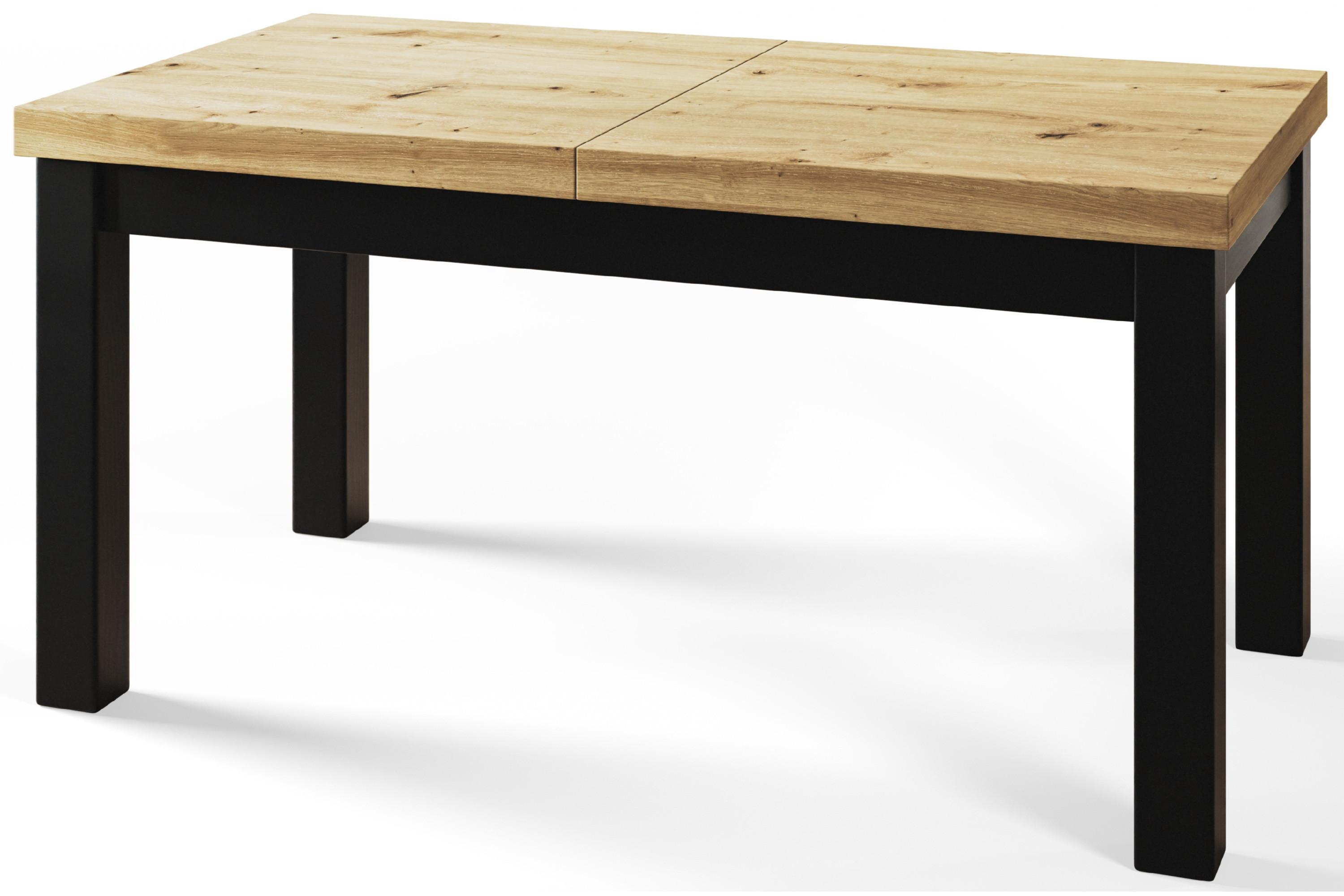 RECHTECKIGER Esstisch Ausziehbar – Moderner Wohnzimmertisch Küchentisch und Esszimmertisch – Tisch mit Holzbeinen, Maßen von 200 – 300 cm – Artisan - Hellbraun/Schwarz, Holzwerkstoff (200/100/78cm) - Alpi-Möbel