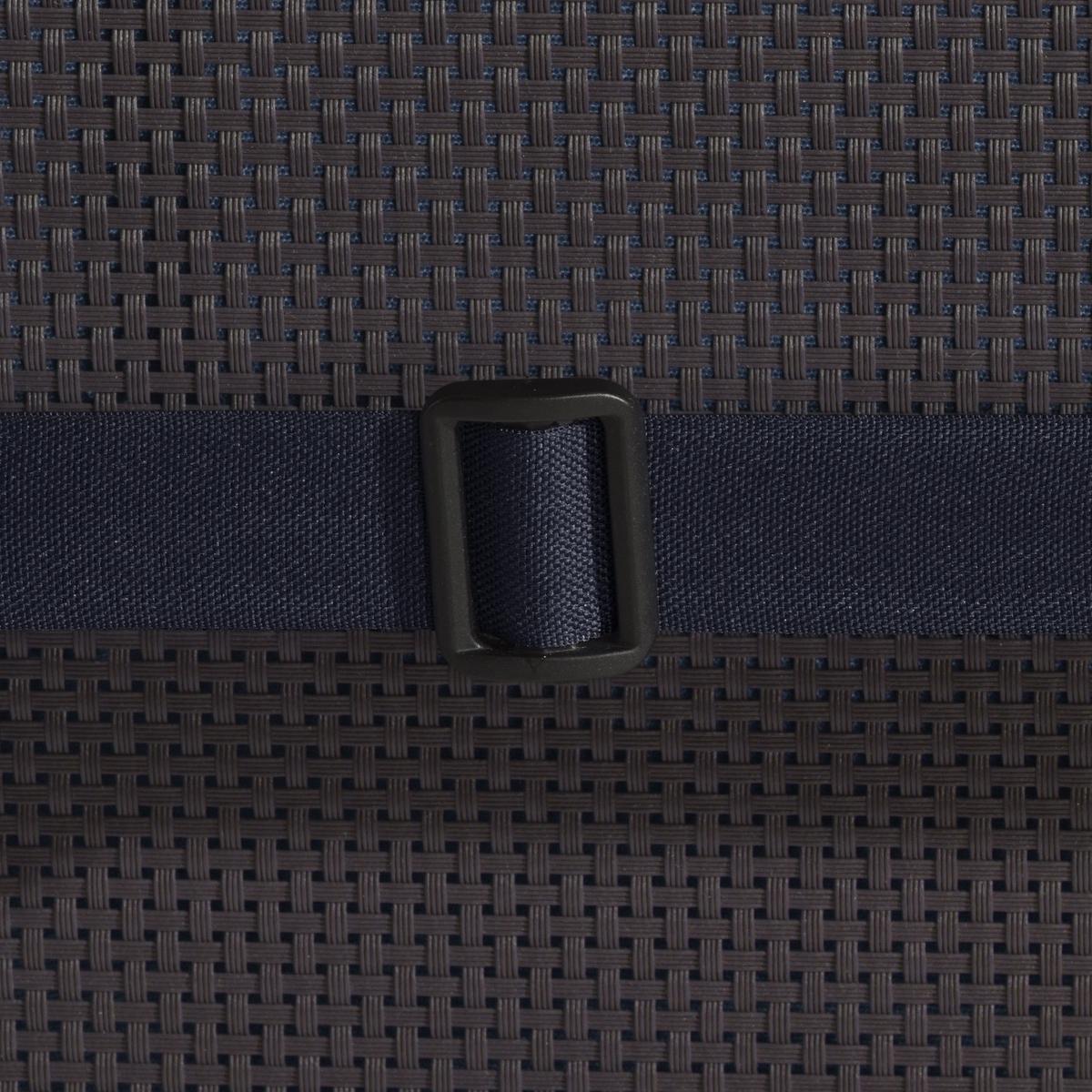 HOCHLEHNERAUFLAGE Flair HL 120/50/8cm Dunkelblau (2tlg) - Dunkelblau, Textil (50/8/120cm) - Beautissu 