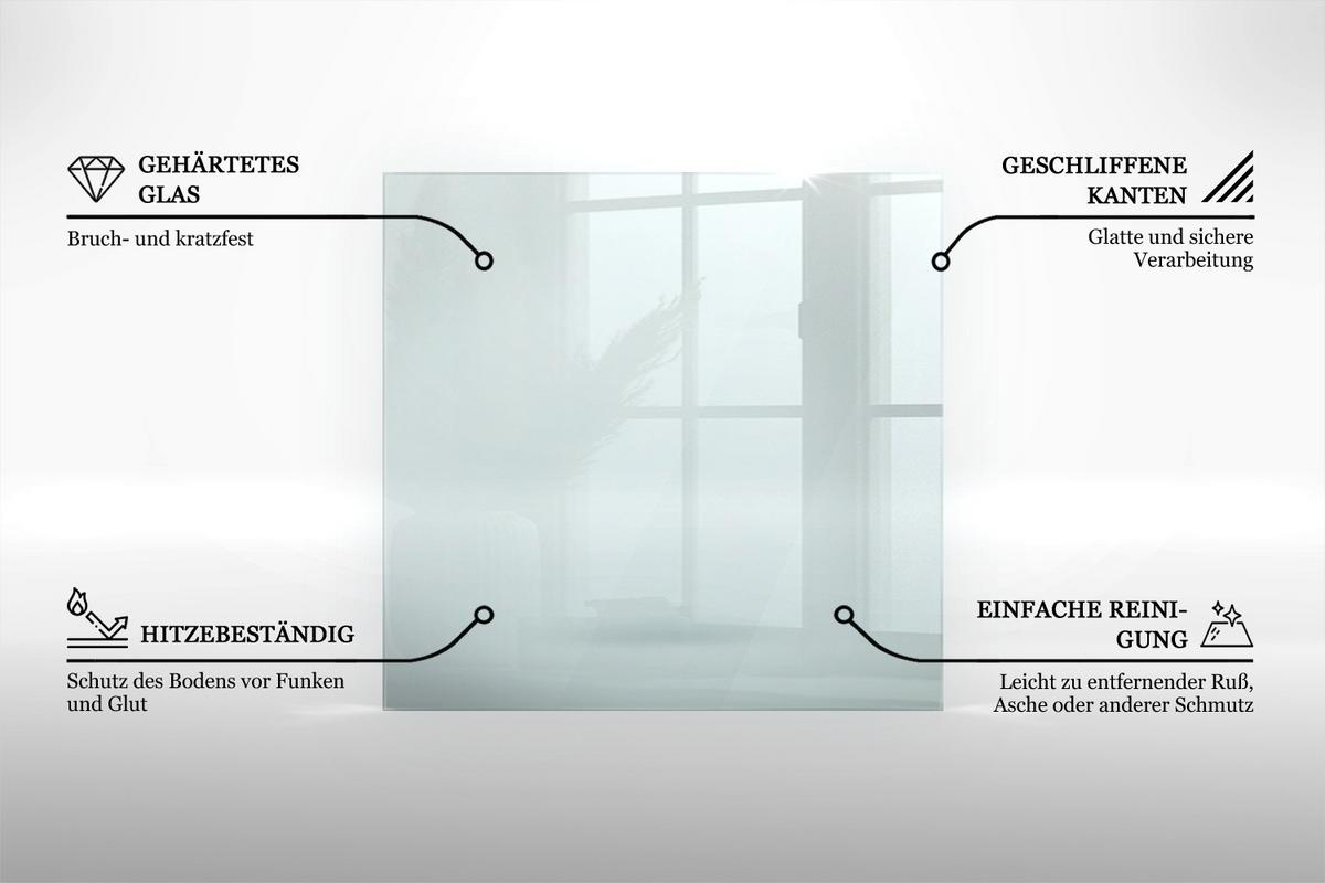 BODENSCHUTZPLATTE 125x50 cm Transparent - Transparent, Glas (125/50cm) - Wallfluent