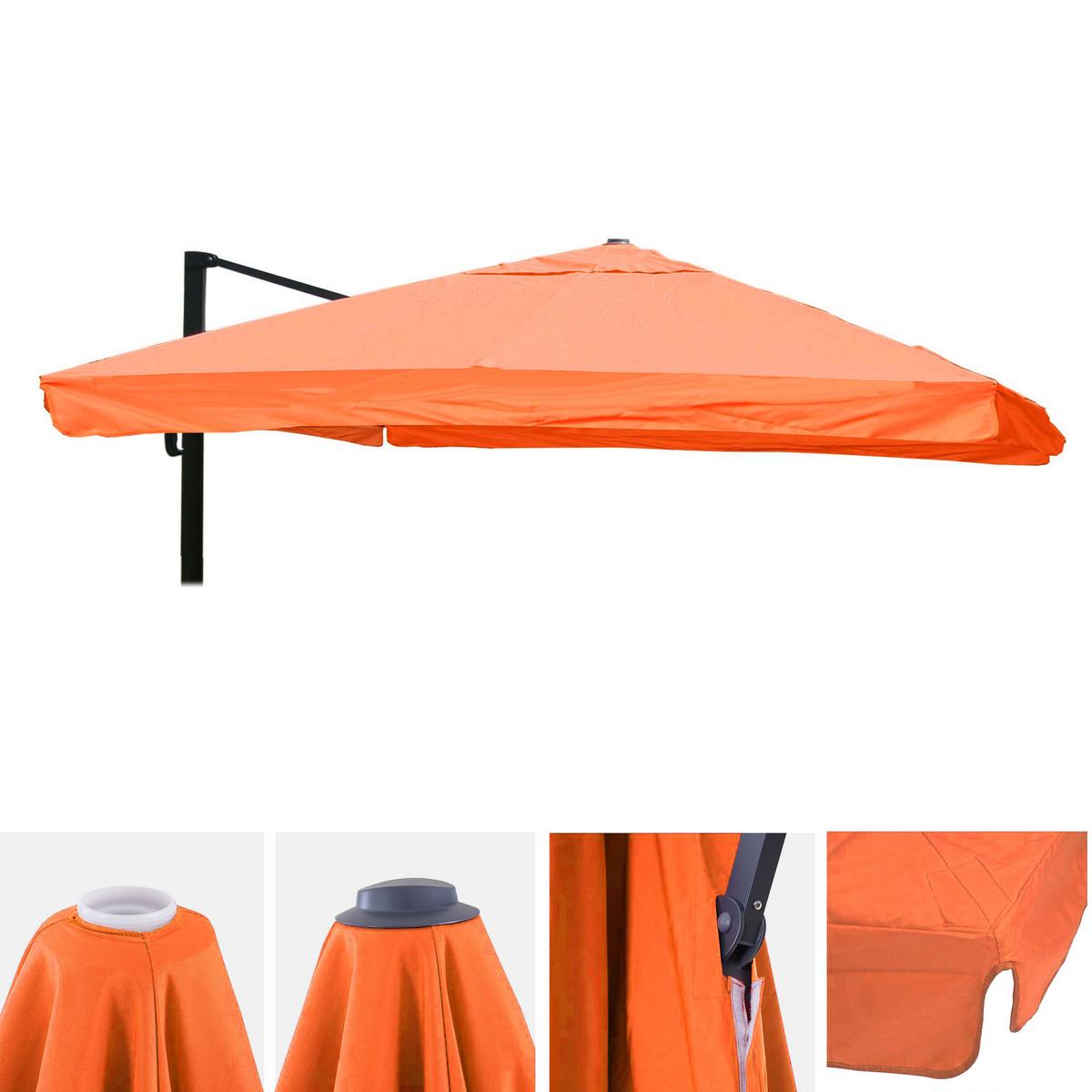 ERSATZ-BEZUG FÜR SCHIRM Orange - Orange, Textil (335/335cm) - MCW