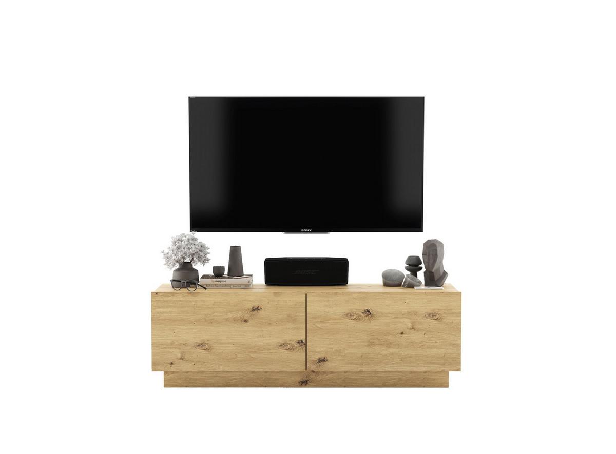 TV-SCHRANK Enjoy Eiche Artisan matt Loft 120 cm - Eiche Artisan, Holzwerkstoff (120/37/35cm) - Meble Lindner