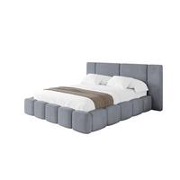 POLSTERBETT mit Bettkasten und Lattenrost, Boxbett ohne Matratze - NILO 200x200 Grau - Grau, Holzwerkstoff/Textil (200/200cm) - ALTDECOR