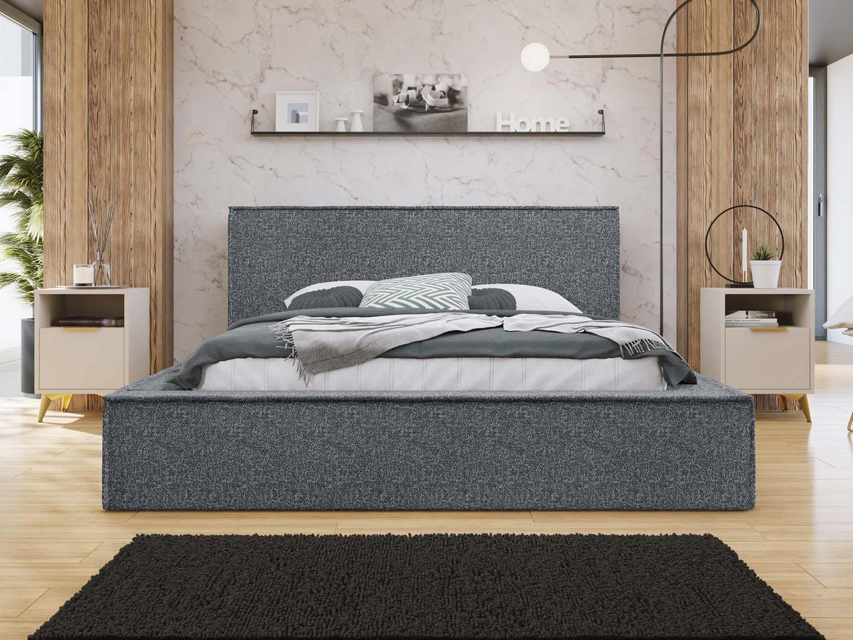 POLSTERBETT Glexi - Grau, Holz/Textil (140/200cm) - MIRJAN24