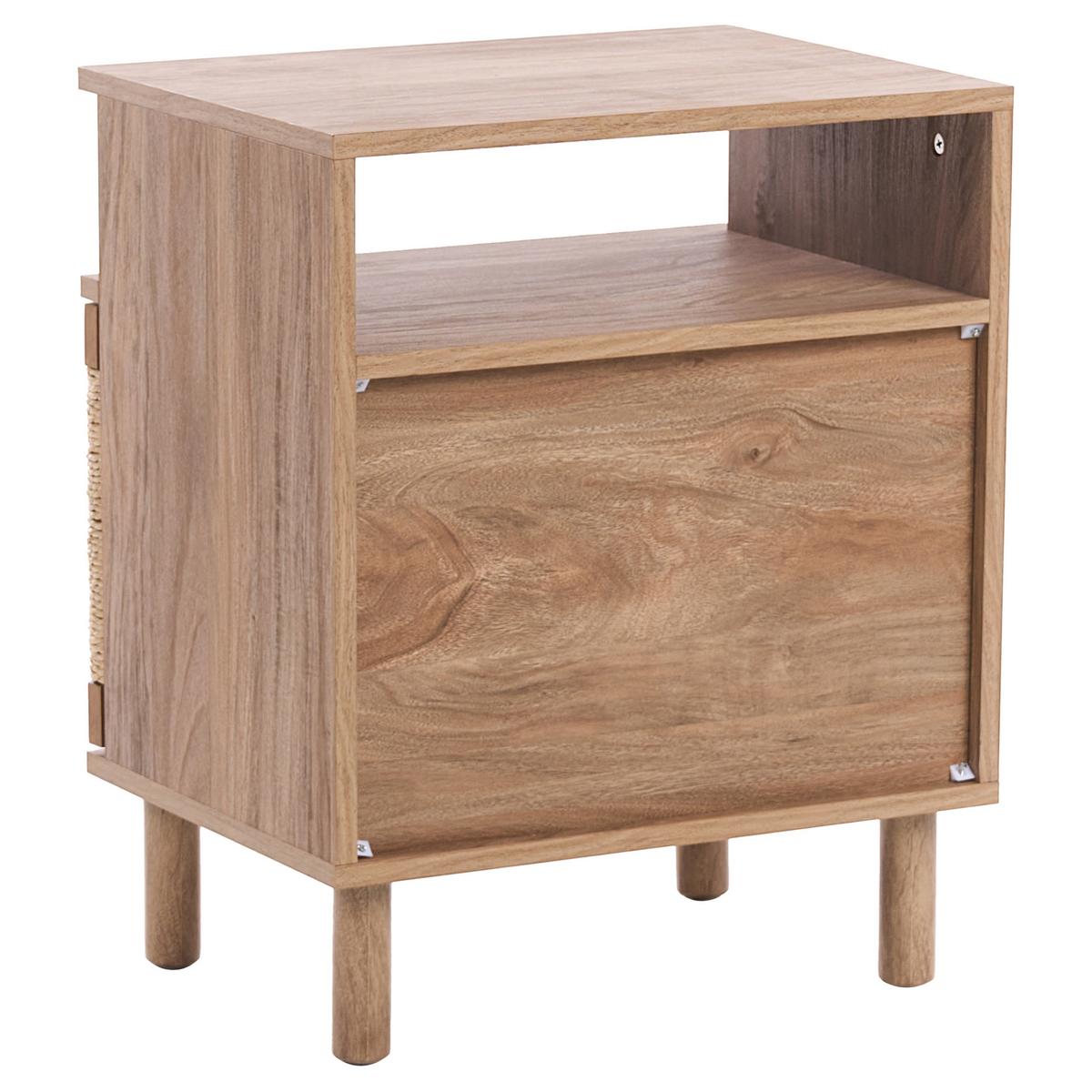 NACHTTISCH Hellbraun Bondi - Hellbraun, Holzwerkstoff (36/49/54cm) - Beliani