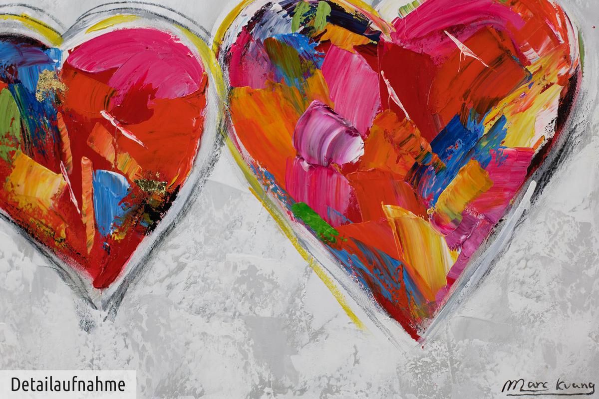 ACRYLBILD HANDGEMALT 150/50 cm - Multicolor/Grau, Holz/Textil (150/50cm) - KUNSTLOFT