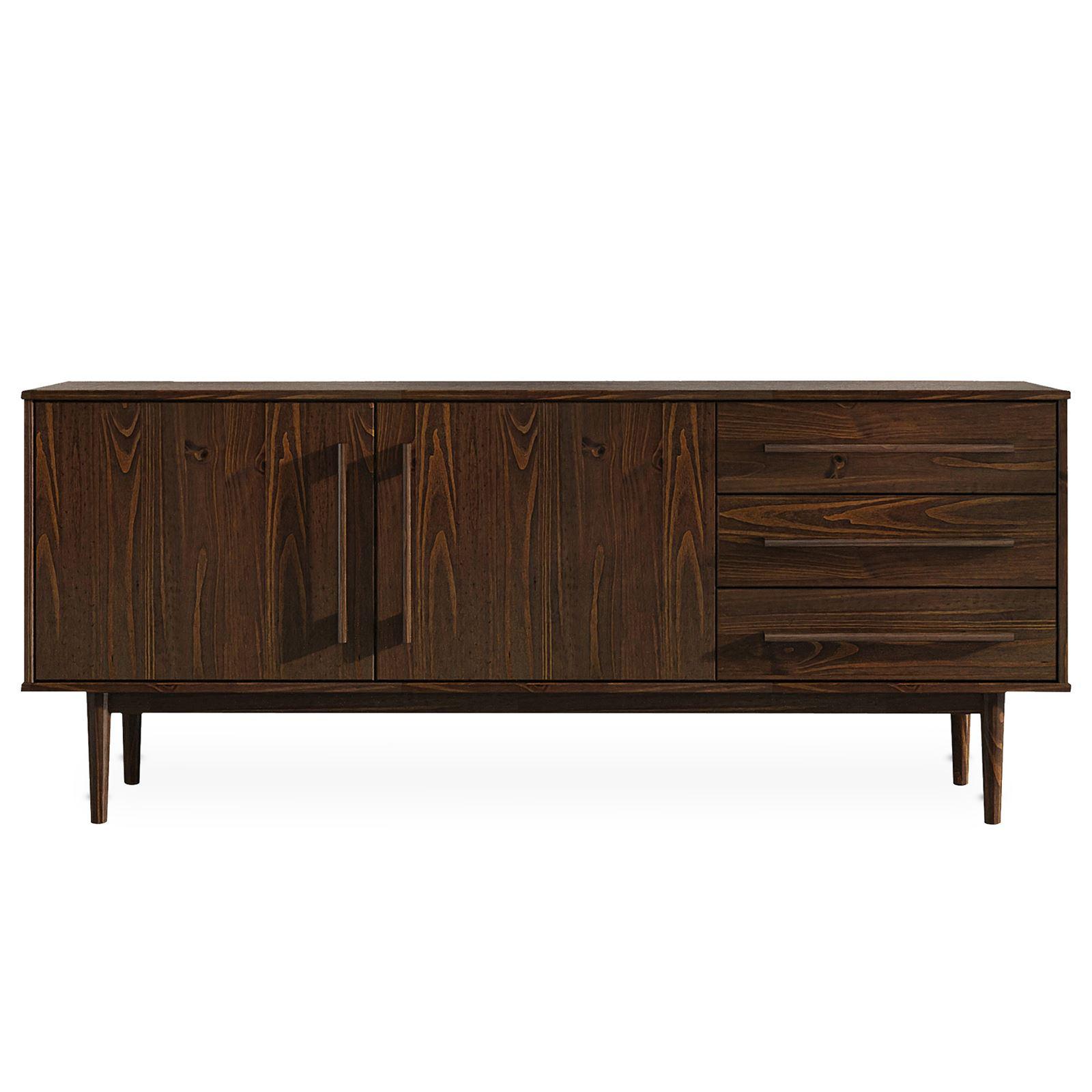 SIDEBOARD TECCA nussbaum - Nussbaumfarben, Holz (170/71/41cm) - IDIMEX