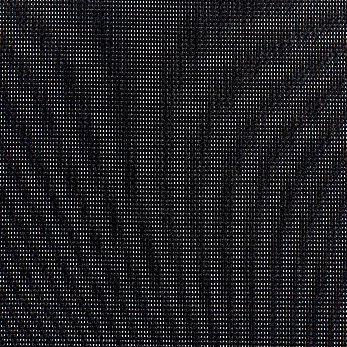 GARTENMÖBEL SET 6-Sitzer Granit schwarz poliert Textilbespannung Grosseto - Silberfarben/Schwarz, Metall - Beliani