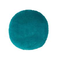DEKOKISSEN rund petrol, Baumwollsamt?40 cm - Petrol, Textil (40/40cm) - Homescapes