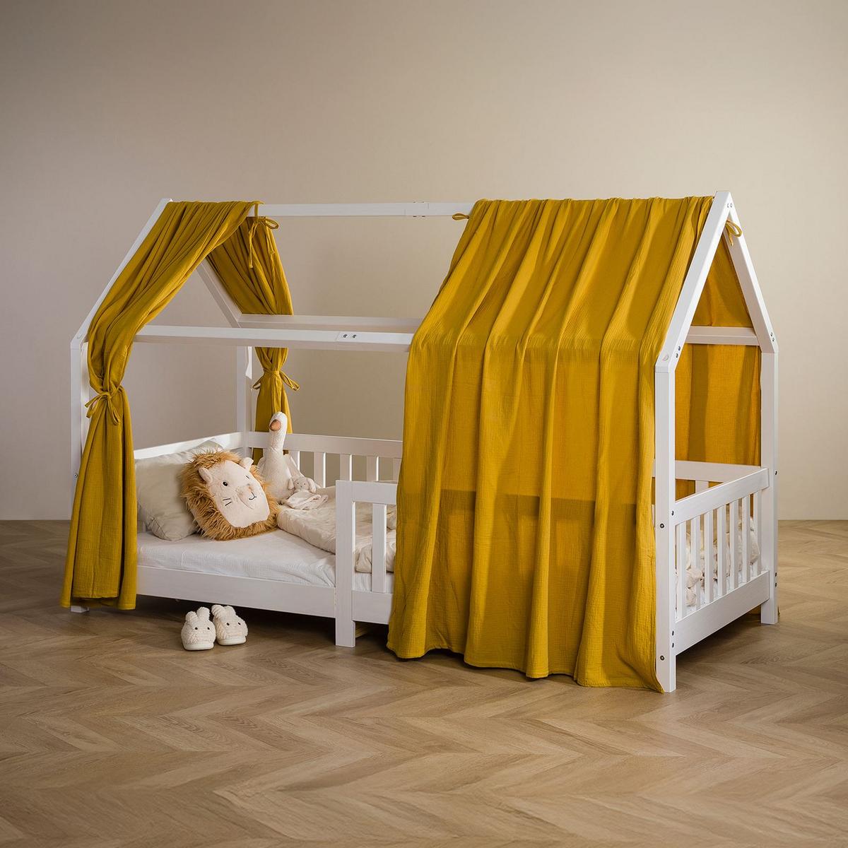 HAUSBETT-HIMMEL NENA - Gelb, Textil - IDIMEX
