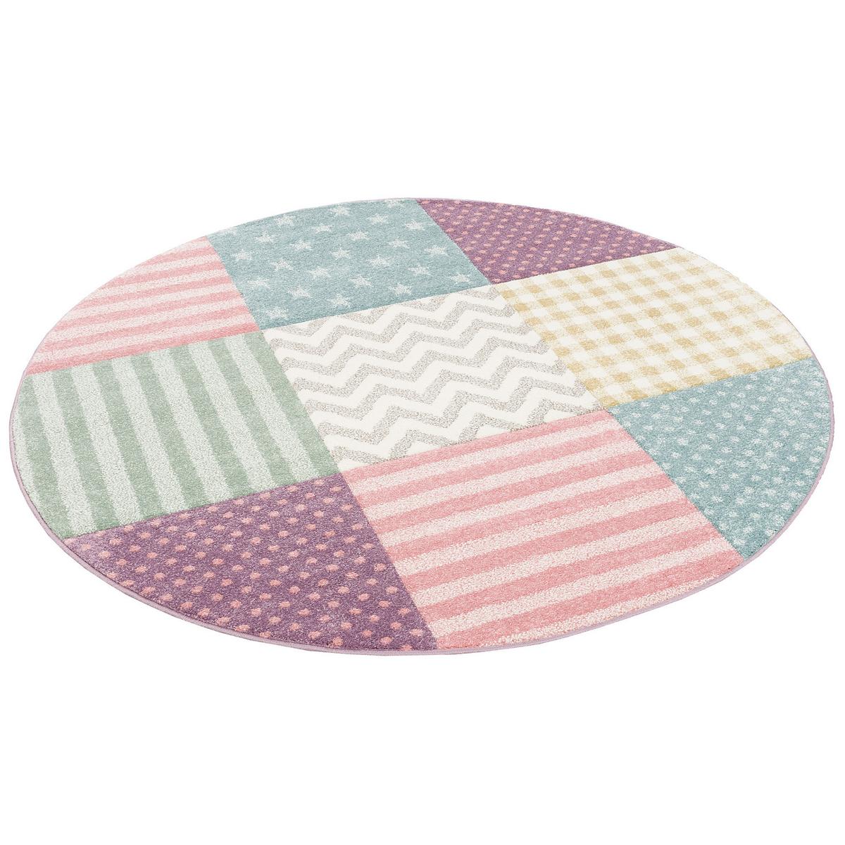 KINDER UND JUGEND TEPPICH MAUI STERNE RUND - Multicolor, Textil (200/200cm) - Pergamon