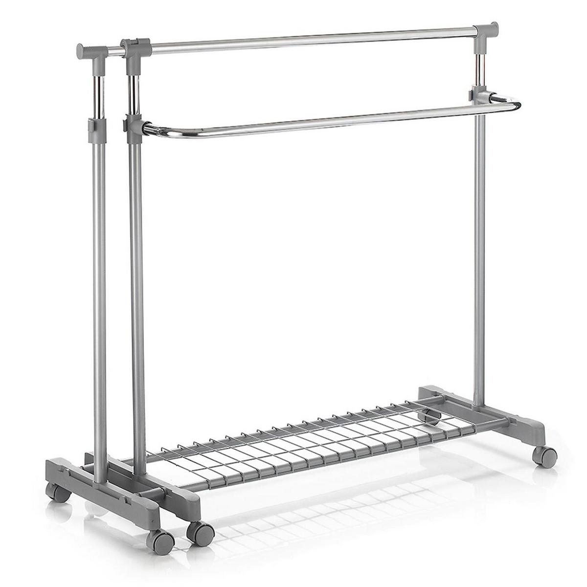 ROLLGARDEROBE LONDON chrom - Chromfarben, Metall (165/160/42cm) - IDIMEX